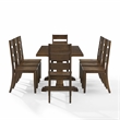 Crosley Furniture Joanna 9-Piece Dining Table Set in Dark Oak
