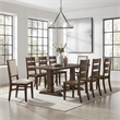 Crosley Furniture Joanna 9-Piece Dining Table Set in Dark Oak/Creme