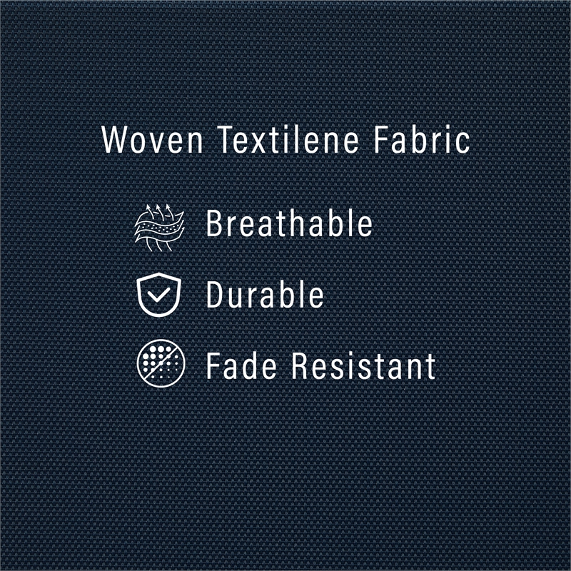 Crosley Furniture Weaver 2Pc Outdoor Chaise Lounge Set in Navy/White