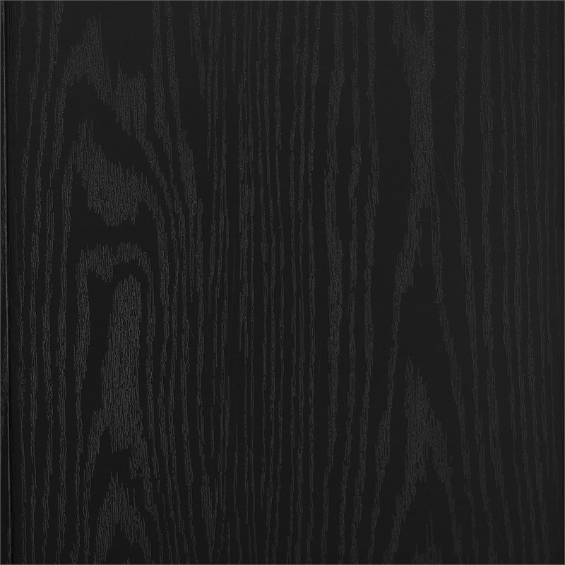 Crosley Furniture Essen Stackable Glass Door Kitchen Pantry Storage in Black