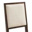 Crosley Furniture Joanna 2Pc Upholstered Back Dining Chair Set in Dark Oak/Creme