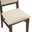 Crosley Furniture Joanna 2Pc Upholstered Back Dining Chair Set in Dark Oak/Creme