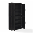 Crosley Furniture Essen Kitchen Pantry Storage Cabinet in Black