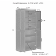 Crosley Furniture Essen Kitchen Pantry Storage Cabinet in Black