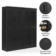Crosley Furniture Essen 2Pc Kitchen Pantry Storage Cabinet Set in Black