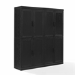Crosley Furniture Essen 2Pc Kitchen Pantry Storage Cabinet Set in Black