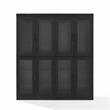 Crosley Furniture Essen 2Pc Glass Door Kitchen Pantry Storage Cabinet in Black