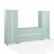 Crosley Furniture Tara 3-Piece Entertainment Center in Distressed Seafoam Blue