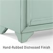 Crosley Furniture Tara 3-Piece Entertainment Center in Distressed Seafoam Blue