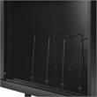 Crosley Furniture Asher Record Storage Media Console in Matte Black