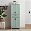 Crosley Furniture Tara Kitchen Storage Pantry in Distressed Seafoam Blue