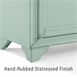 Crosley Furniture Tara Kitchen Storage Pantry in Distressed Seafoam Blue
