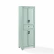 Crosley Furniture Tara Kitchen Storage Pantry in Distressed Seafoam Blue