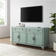 Crosley Furniture Tara Sideboard in Distressed Seafoam Blue