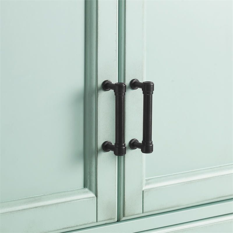 Crosley Furniture Tara Sideboard in Distressed Seafoam Blue