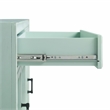 Crosley Furniture Tara 2Pc Kitchen Storage Pantry Set in Distressed Seafoam Blue