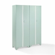 Crosley Furniture Tara 2Pc Kitchen Storage Pantry Set in Distressed Seafoam Blue