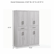 Crosley Furniture Isla 2-Piece Kitchen Storage Pantry Set in Navy