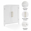 Crosley Furniture Roarke Corner Kitchen Storage Pantry Cabinet in White