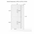 Crosley Furniture Roarke Corner Kitchen Storage Pantry Cabinet in White