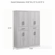 Crosley Furniture Isla 2-Piece Kitchen Storage Pantry Set in Ash