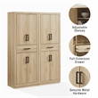 Crosley Furniture Isla 2-Piece Kitchen Storage Pantry Set in Ash