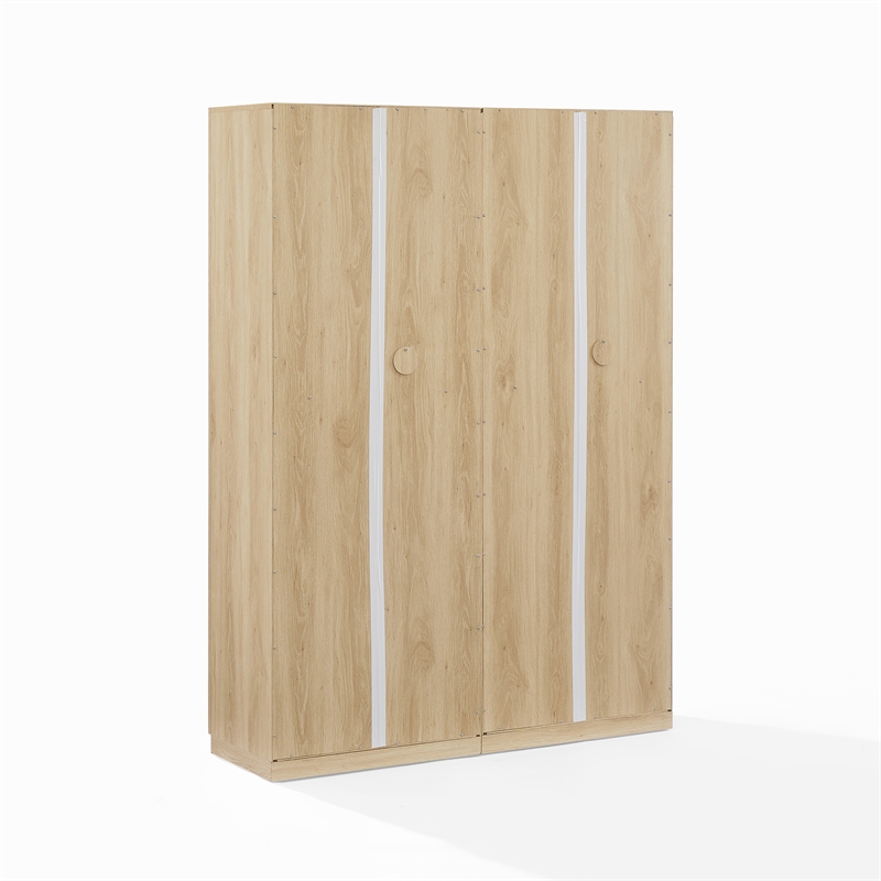 Crosley Furniture Isla 2-Piece Kitchen Storage Pantry Set in Ash