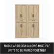 Crosley Furniture Isla 2-Piece Kitchen Storage Pantry Set in Ash