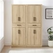 Crosley Furniture Isla 2-Piece Kitchen Storage Pantry Set in Ash