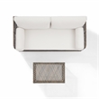 Crosley Furniture Granite Bay 2Pc Outdoor Sofa & Coffee Furniture Set Creme/Ston