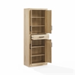 Crosley Furniture Isla Kitchen Storage Pantry in Ash