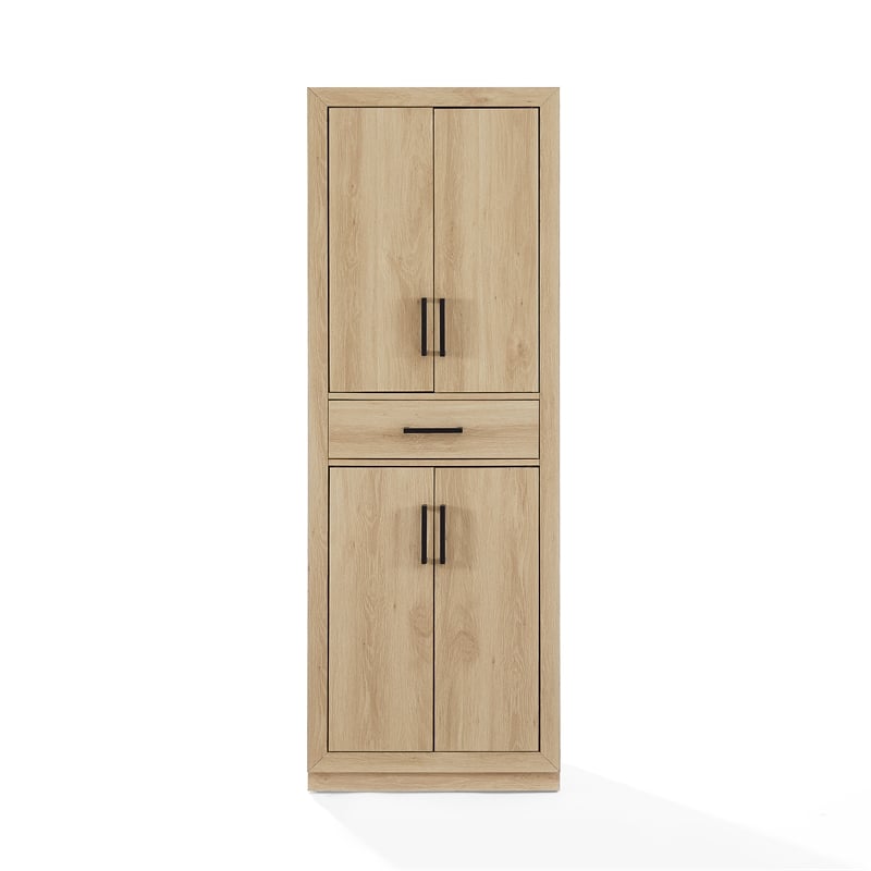 Crosley Furniture Isla Kitchen Storage Pantry in Ash