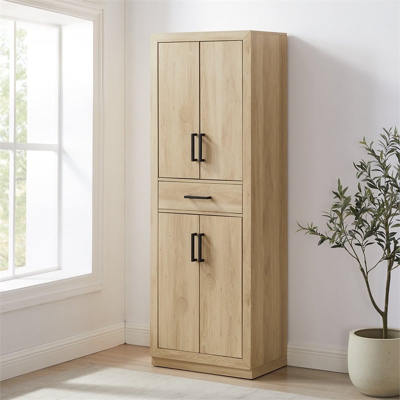 Crosley Furniture Isla Kitchen Storage Pantry in Ash