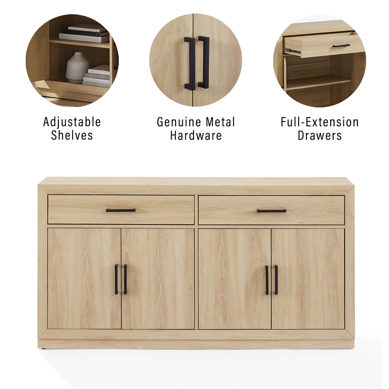 Crosley Furniture Isla Sideboard in Ash