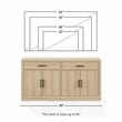 Crosley Furniture Isla Sideboard in Ash