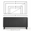 Crosley Furniture Wesley Sideboard in Black