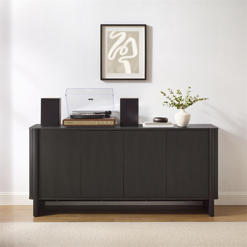 Crosley Furniture Wesley Sideboard in Black