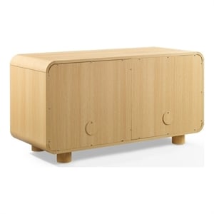 Crosley Furniture Zoe Medium Record Storage Console in Ash