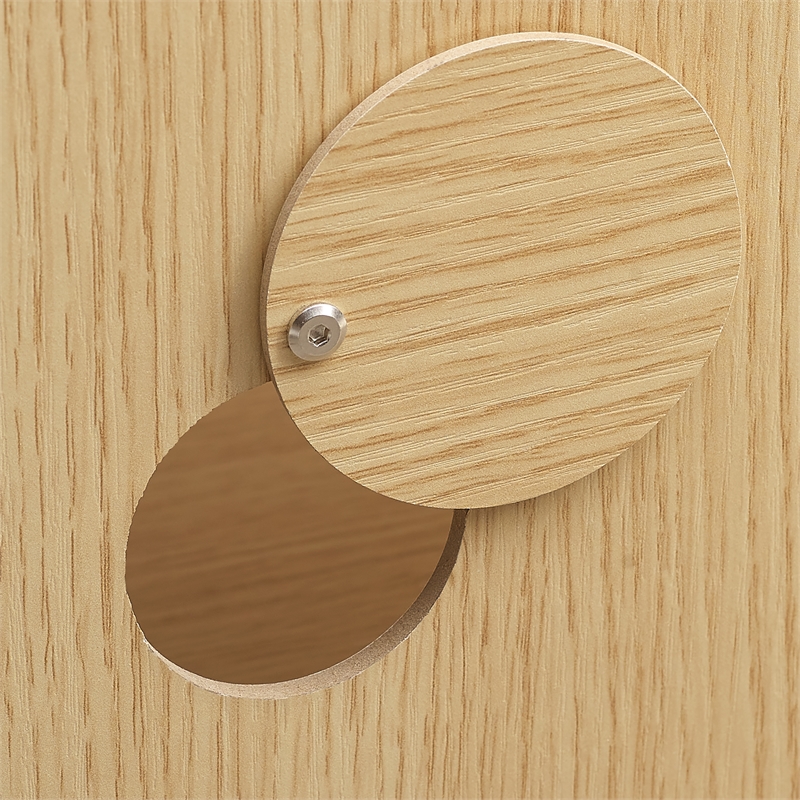 Crosley Furniture Zoe Medium Record Storage Console in Ash