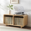 Crosley Furniture Zoe Medium Record Storage Console in Ash