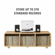 Crosley Furniture Zoe Large Record Storage Console in Ash