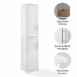 Crosley Furniture Savannah Linen Storage Cabinet in White