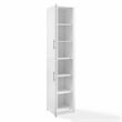 Crosley Furniture Savannah Linen Storage Cabinet in White