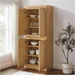 Crosley Furniture Marco Kitchen Pantry Storage Cabinet in Ash