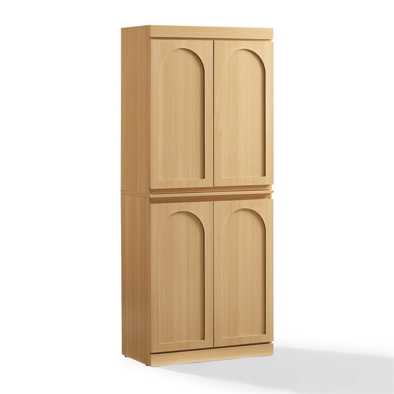 Crosley Furniture Marco Kitchen Pantry Storage Cabinet in Ash