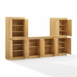 Crosley Furniture Marco 3-Piece Sideboard And 2 Pantry Set in Ash