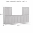 Crosley Furniture Marco 3-Piece Sideboard And 2 Pantry Set in Ash