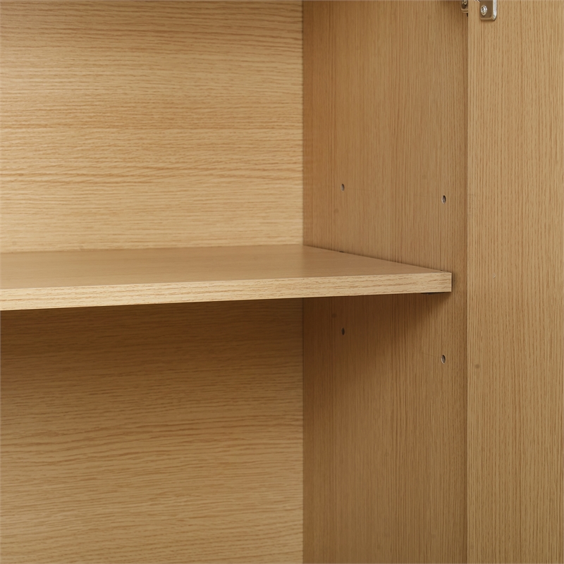 Crosley Furniture Marco Kitchen Storage Cabinet in Ash