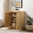Crosley Furniture Marco Kitchen Storage Cabinet in Ash