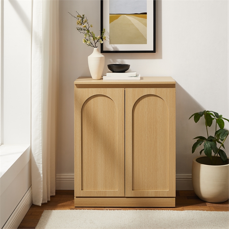 Crosley Furniture Marco Kitchen Storage Cabinet in Ash